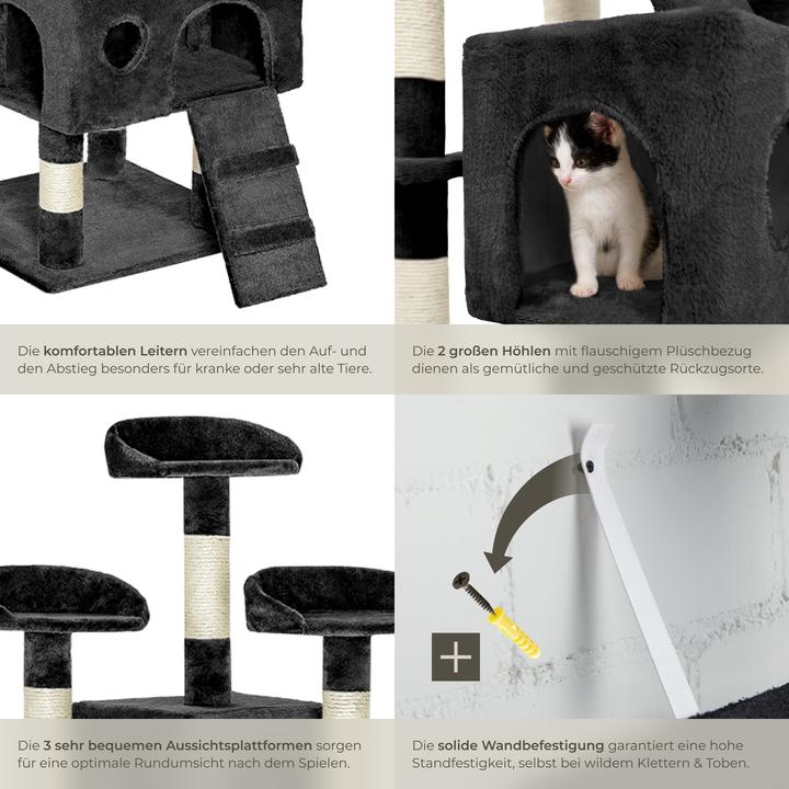 Produktbild tectake Mogli (170 cm, Schwarz, Weiss)