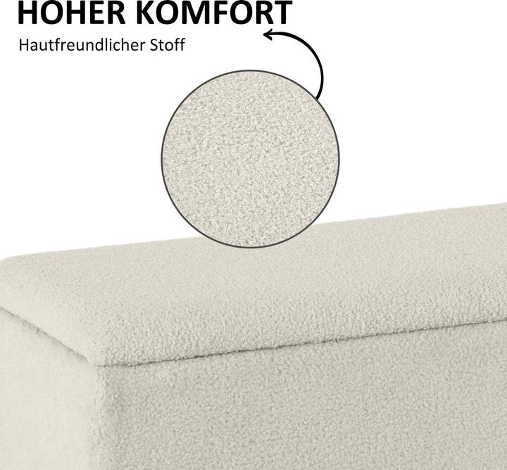 Image du produit Homcom Banc avec espace de rangement (95 cm)