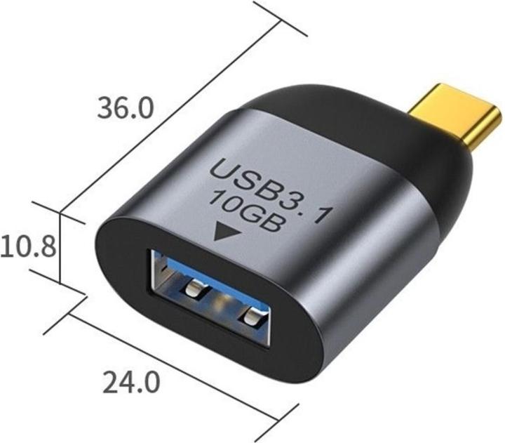 Produktbild PowerGuard USB-C auf USB 3.1 Adapter 10 Gbit/s (USB Typ-C)