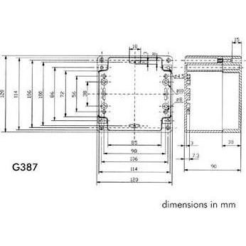 Thumbnail - Velleman ABS-GEHÄUSE - WASSERDICHT - DUNKELGRAU - 120 x 120 x 90 mm (Gehäuse), Elektronikzubehör + Gehäuse, Grau