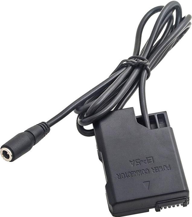 Immagine prodotto Caruba Batteria fittizia Nikon EN EL14 a decodifica completa (cavo dritto) (Batteria della fotocamera)