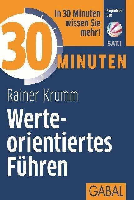 Produktbild 30 Minuten Werteorientiertes Führen (Deutsch, Rainer Krumm, 2014)