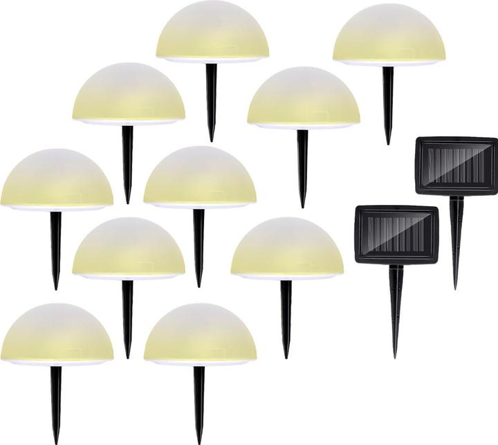 Grundig Solarleuchten mit Erdspiess & Farbwechselfunktion, 5 Stück (IP44)