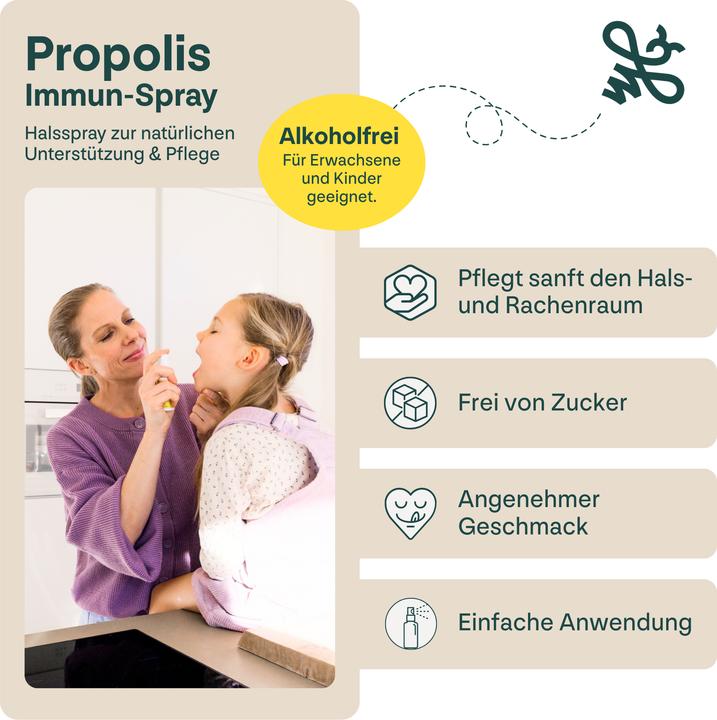 Immagine prodotto Heybee Spray immunitario alla propoli (1 Pezzo/i, Getto vaporizzato, 52 g)