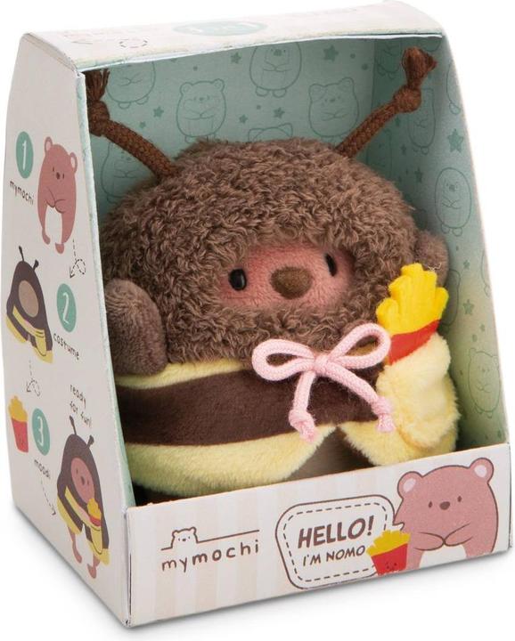 Actual product image NICI mymochi set cuddly toy bear Nomo 8 cm with fries (8 cm)
