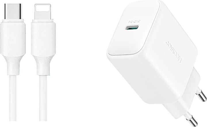 Image du produit Joyroom Chargeur rapide PD 20W USB-C avec câble 20W USB-C vers Lightning, 1m - Blanc (20 W, 1 portion)