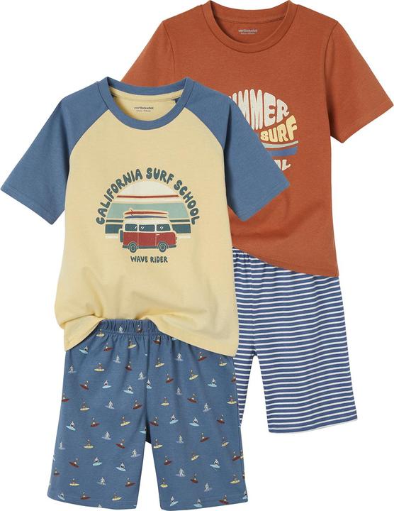 Produktbild Vertbaudet 2er-Pack kurze Jungen Schlafanzüge „Summer Surf“ (92)