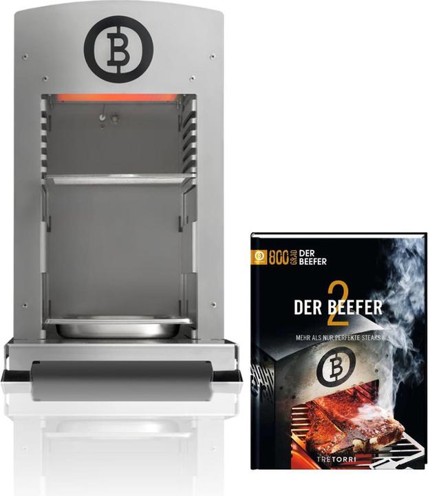 Produktbild Beefer One Pro DE/AT 50 mbar Propan 800°C Oberhitzegrill mit Kochbuch "Der 2" im Set - 1110001-Set2