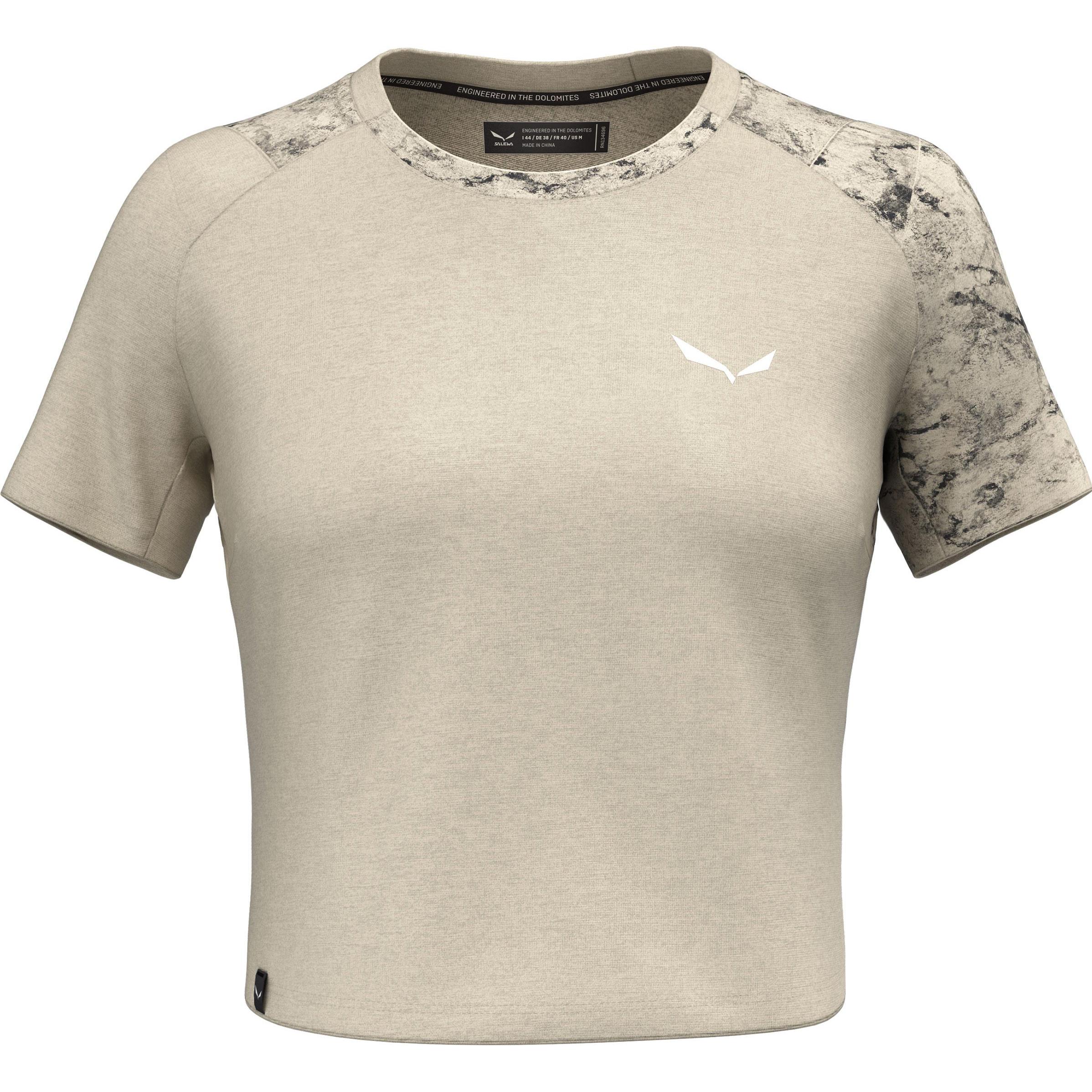 Thumbnail - Salewa, Damen, Funktionsshirt, Lavaredo Hemp Cropped T-Shirt Da (36), Beige, 36