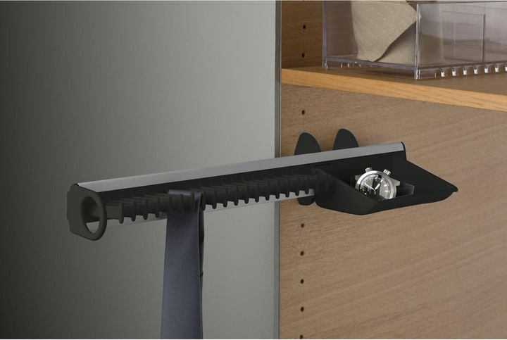 Servetto Self System Krawattenhalter Modell B Aluminium/Kunststoff schwarz