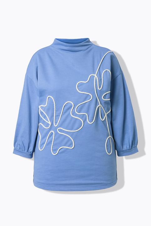 Produktbild Ulla Popken Sweatshirt, Kordel, Stehkragen, 3/4-Arm (58, 60)