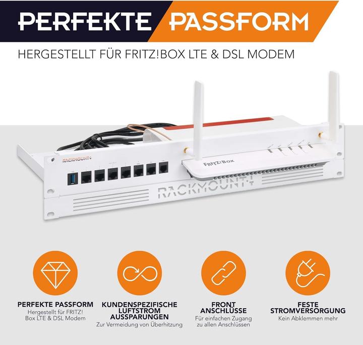 Produktbild Rackmount.IT Rack Mount Kit for AVM Fritz!Box 6890 / 7590