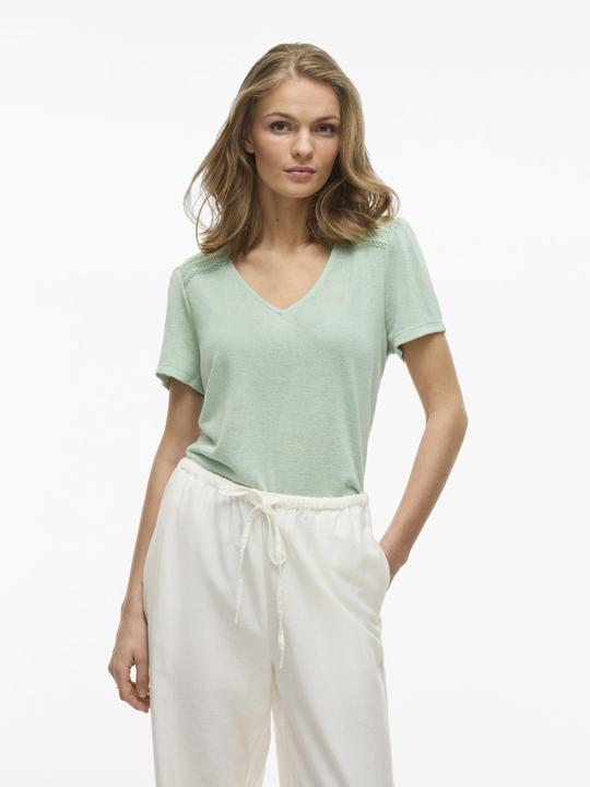 Actual product image Vila Kurzärmeliges Top mit V-Ausschnitt (S)