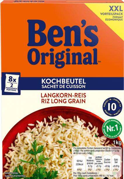 Ben's Original Sachet sec de grains longs 10 min 1kg (1000 g)