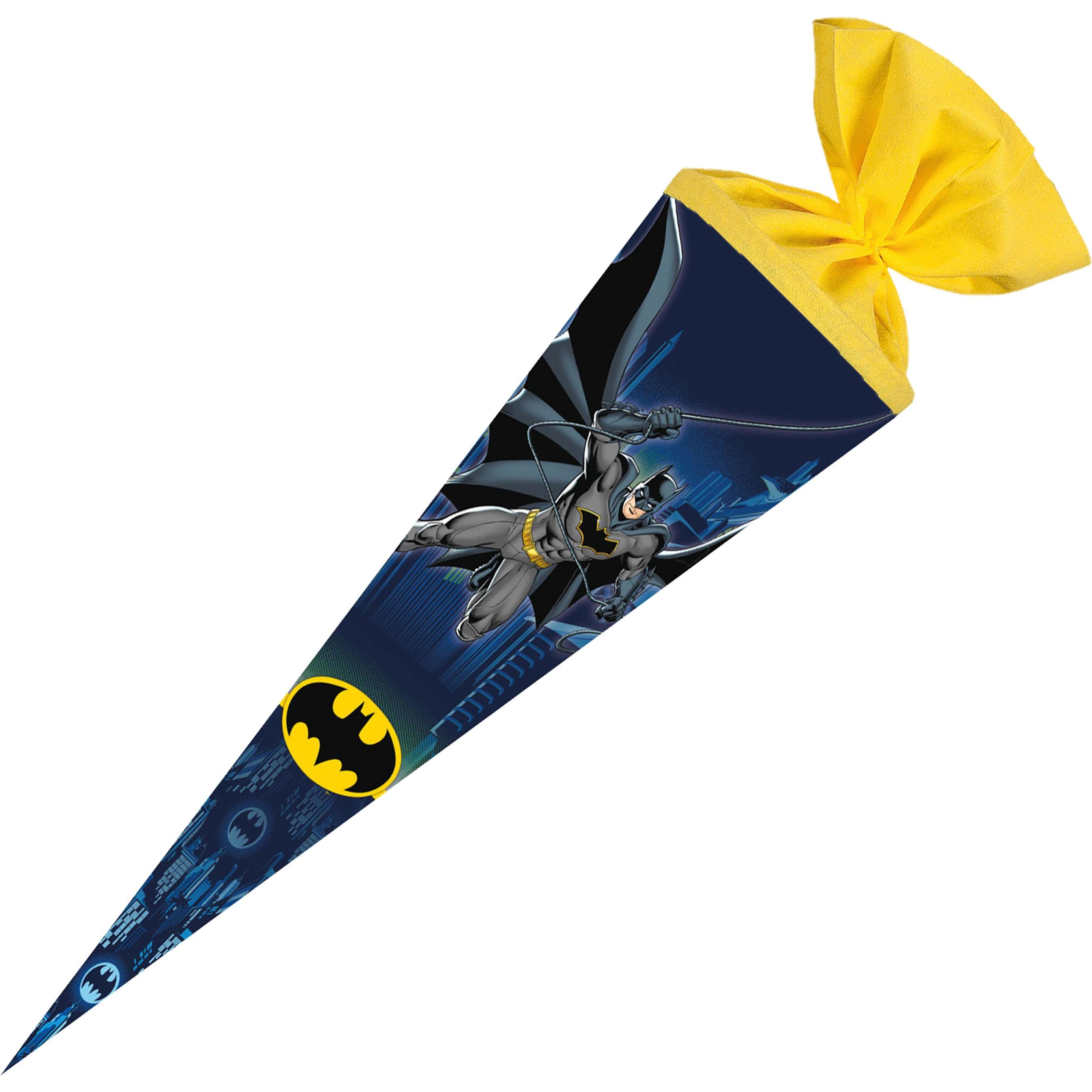 Nestler, Schultüte, Tradition in Emotion Schultüte Batman 70,0 cm blau/gelb