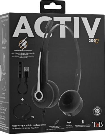 Produktbild T'nB TNB Activ 200S Professional Headset (Kabelgebunden, USB-A)