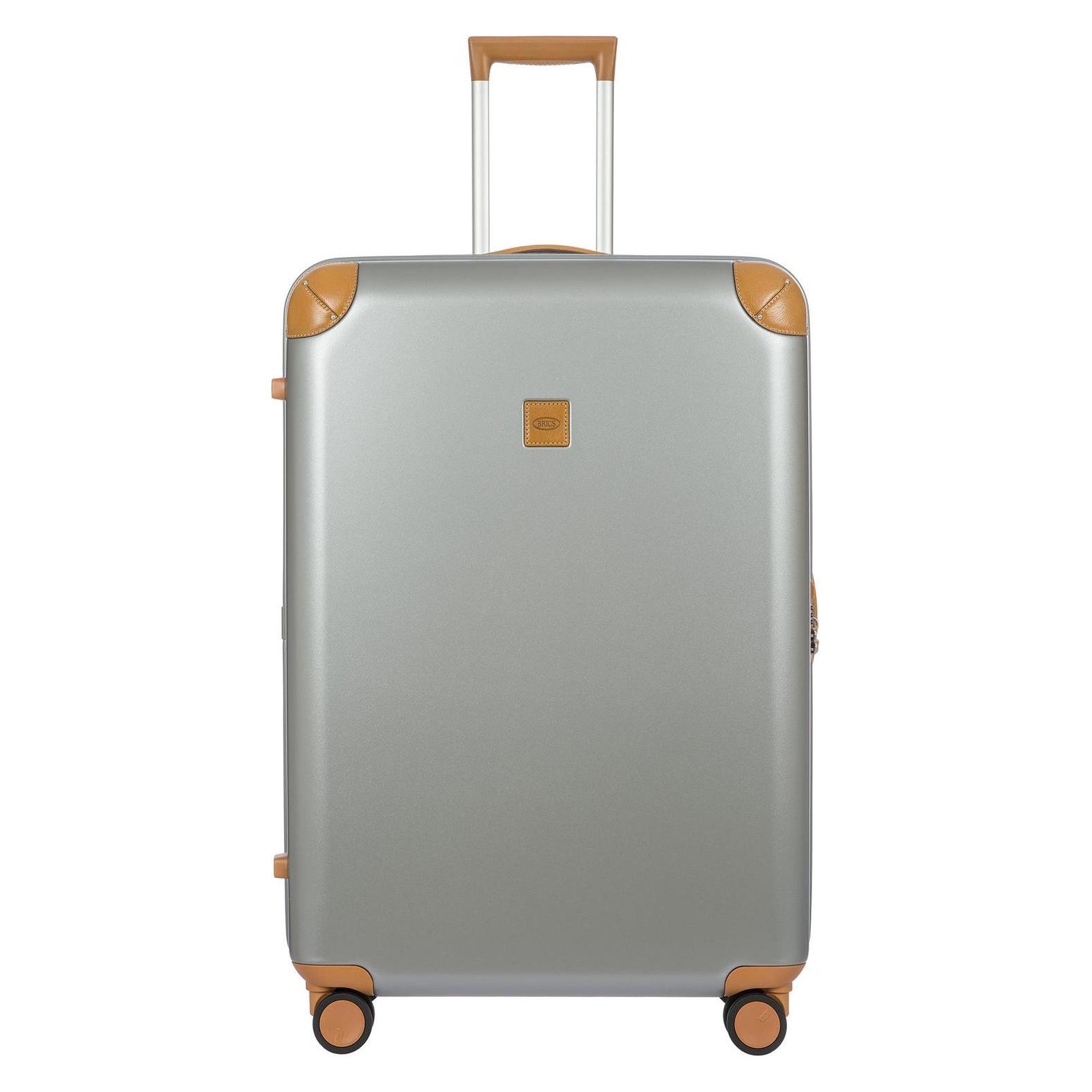 Brics, Koffer, Amalfi 4-Rollen Trolley 82 Cm, Silber, (124 l)