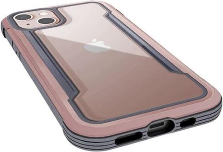 Actual product image Raptic iPhone 13 – Defense Shield Pro Case mit rosafarbenem Rahmen (Apple iPhone 13)