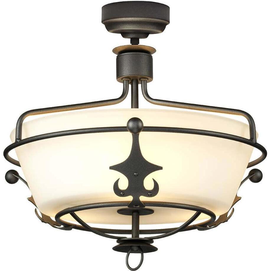 Elstead Lighting, Wandleuchte + Deckenleuchte, Windsor Deckenleuchte E27 3-fach Graphit, Made in UK (E27)