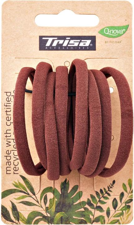Produktbild Trisa Haargummi We Care 5 cm braun 8 Stück (Haargummi)