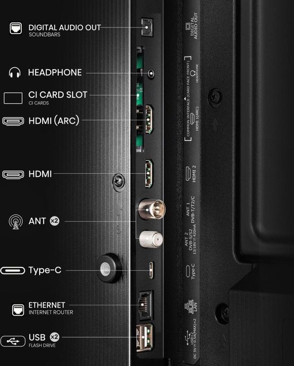 Produktbild Hisense TV 32A5NQ (32", A5N, QLED, Full HD, 2024)