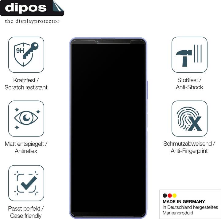 Brotect Pellicola Vetro Opaca Per Sony Xperia X - Anti-Riflesso 9H - 4