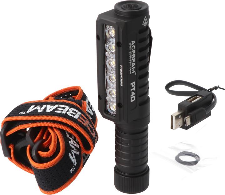 AceBeam PT40 Stirnlampe, Samsung LH351D LED (3000 lm)