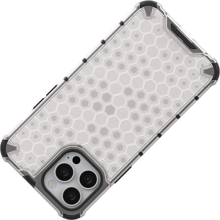 Produktbild Hurtel Honeycomb Handyhülle Schutzhülle mit TPU Rahmen für iPhone 13 Pro Max grün (Apple iPhone 13 Pro Max)