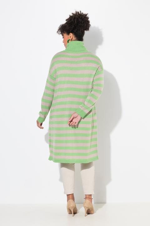 Produktbild Miamoda Long-Pullover, A-Linie, Ringel, Saumschlitz (46, 48)