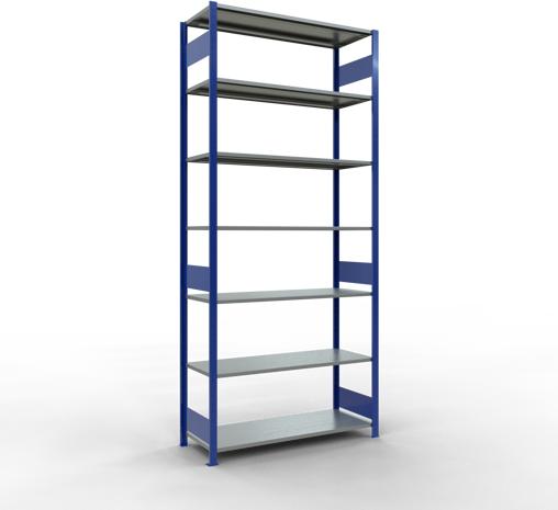 Immagine prodotto Schulte Lagertechnik Sistema di scaffalature di base senza viti MULTIplus150 con ripiani di lunghezza