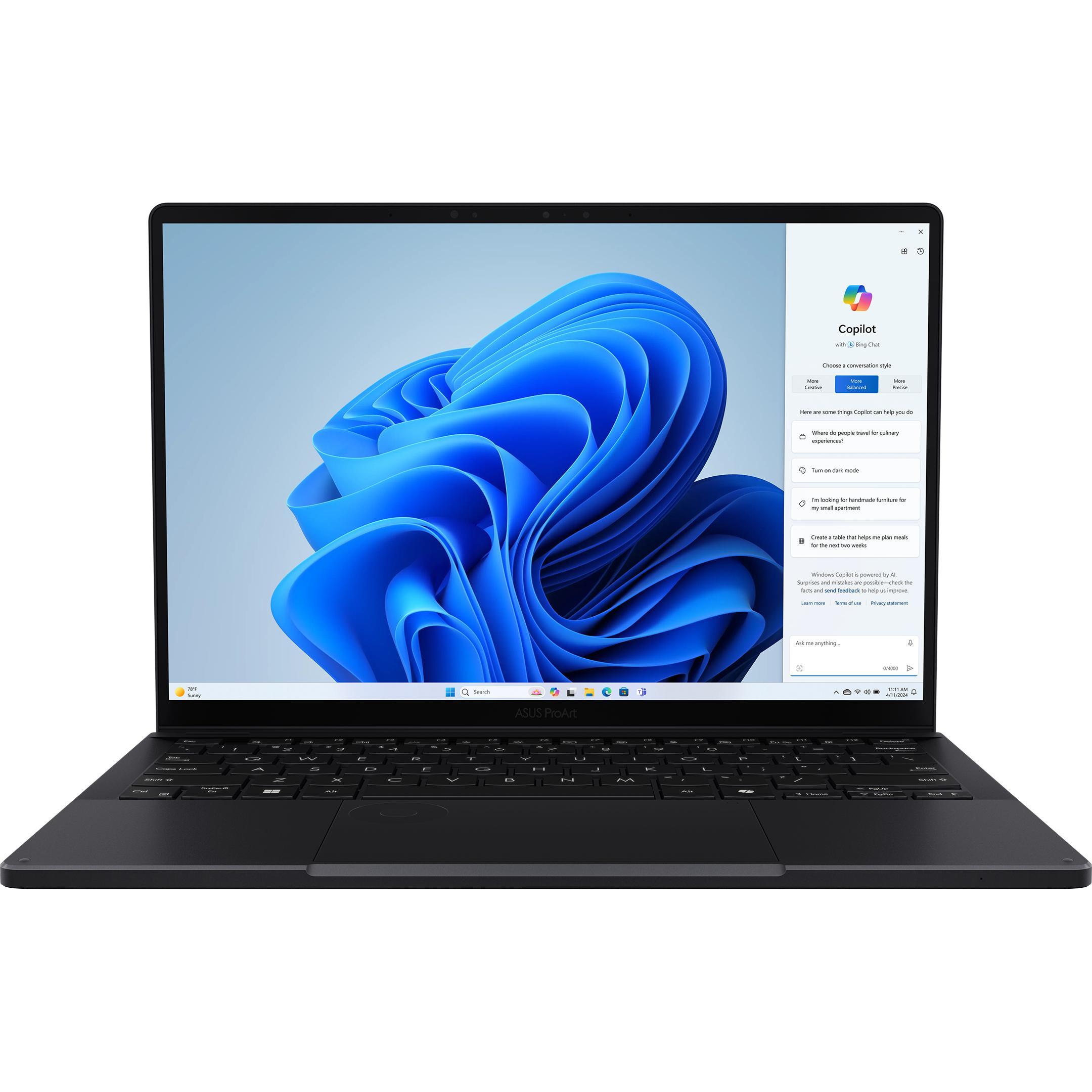 ASUS ProArt PX13 (13.30", AMD Ryzen AI 9 HX 370, 32 GB, 1000 GB, DE), Notebook, Schwarz