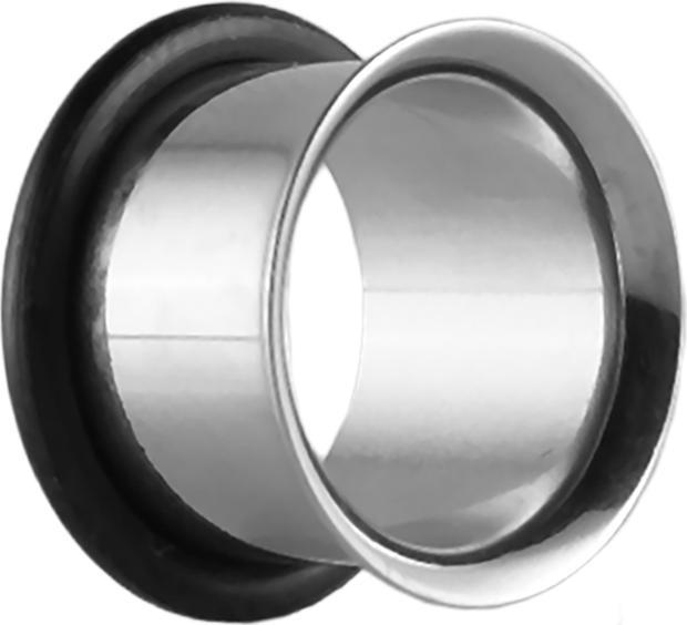 Immagine prodotto Star Piercing Tunnel svasato argento con O-ring (senza ottone, Acciaio chirurgico 316L)