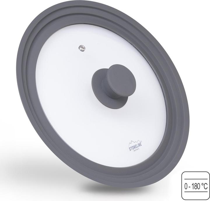 Produktbild Stoneline 14330 Universal glass lid for 24/26/28 cm (28 cm, Glas, Kunststoff)