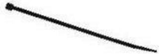 Actual product image VR-Technics Cable tie 430 x 4.8mm, black, 100 pieces (Plastic cable ties, 430 mm, 100 pcs.)