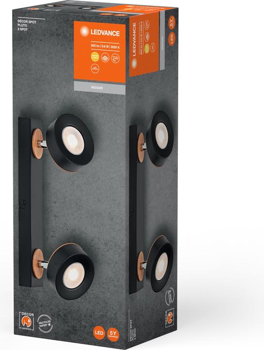 Produktbild Ledvance DECOR SPOT PLUTO BLACK 2 Spot (615 lm)