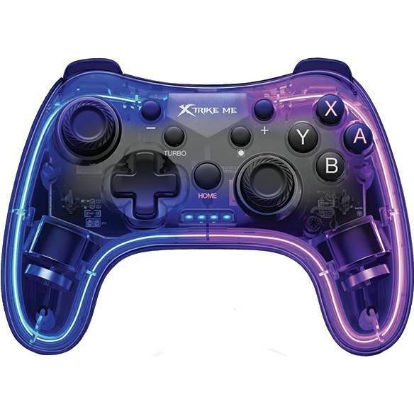 Xtrike Me Controllo Gamepad Gp52 Light (iOS, Android, PS3, Switch, PC, PS4), Controller gaming, Nero