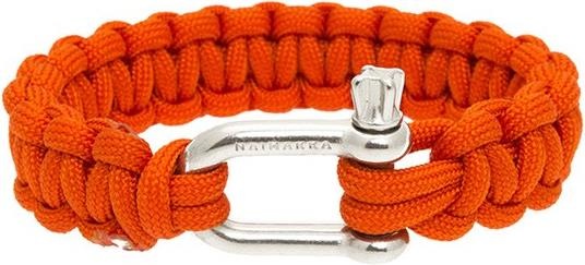 Actual product image Naimakka Paracord Bracelet International Orange Small