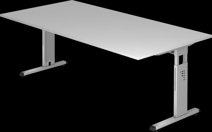 Produktbild MC MyTable O Schreibtisch mit Gestell Silber (2000 x 1000 x 650 mm)
