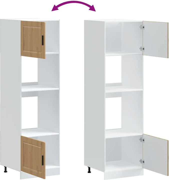 Produktbild vidaXL Herdumbauschrank (60 x 57 x 207 cm)