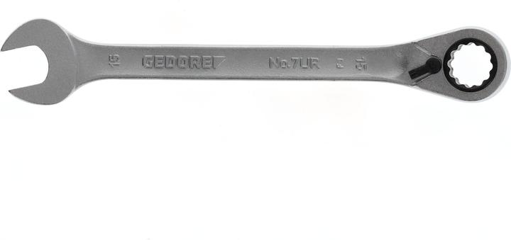 Actual product image Gedore 7 UR 15 Open-end spanner with ring ratchet, reversible, UD 15 mm (15 mm)