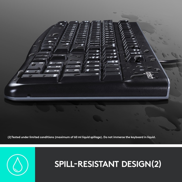 Image du produit Logitech Mk120 (CH, Filaire)