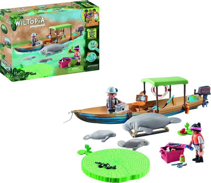 Actual product image Playmobil Boat trip to the manatees (71010, Playmobil Wiltopia)