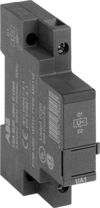 Actual product image ABB UA1-208 Undervoltage release 208V 60Hz 1SAM201904R1008
