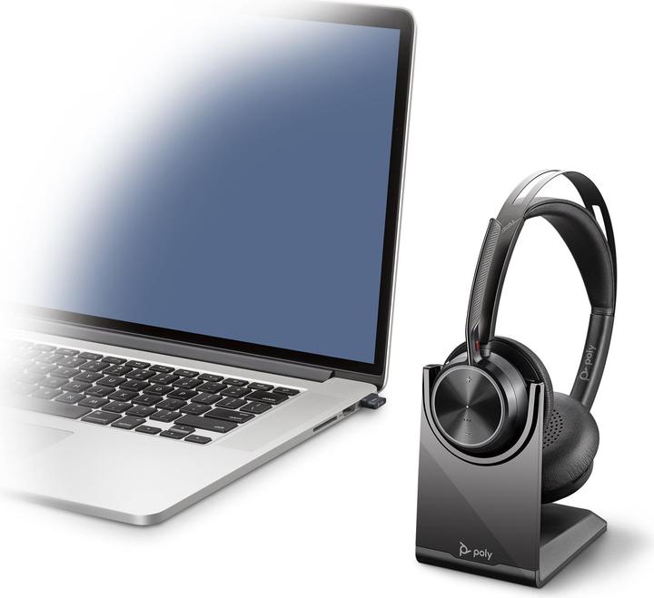 Produktbild Poly Voyager Focus 2 (Kabellos, Kabelgebunden, USB-A)