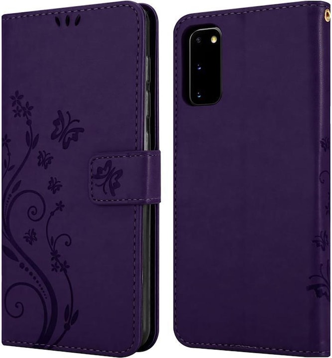 Actual product image Cadorabo Flower Book Cover (Samsung Galaxy S20)