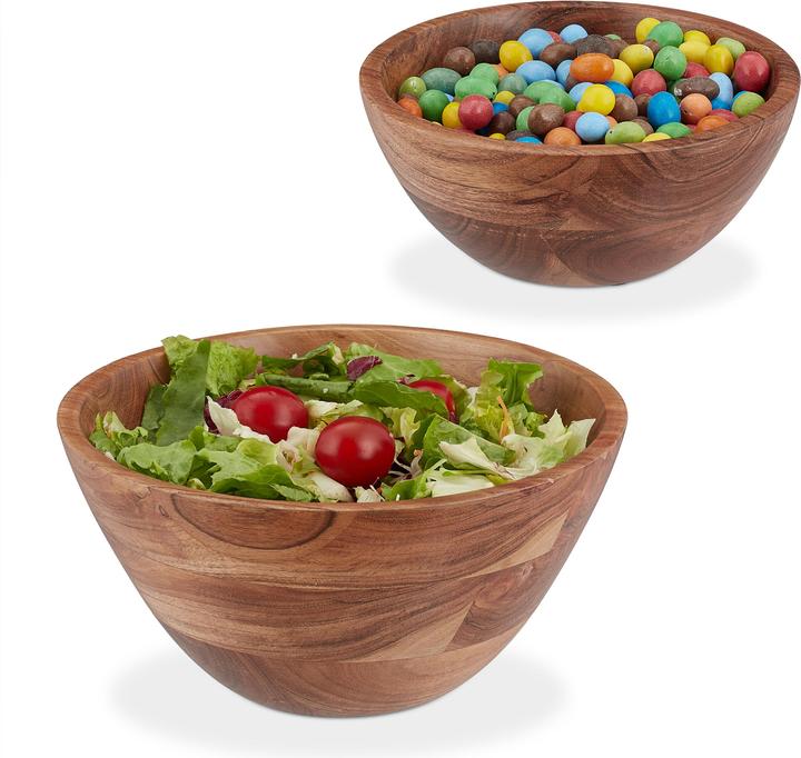 Image du produit Relaxdays 2x saladiers (19 cm, 0.88 l, 2 x)