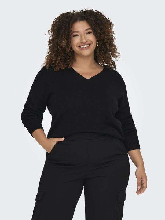 Actual product image Only Curvy V-neck Knit Sweater (M)