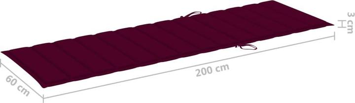 Actual product image vidaXL Sonnenliege (200 cm)