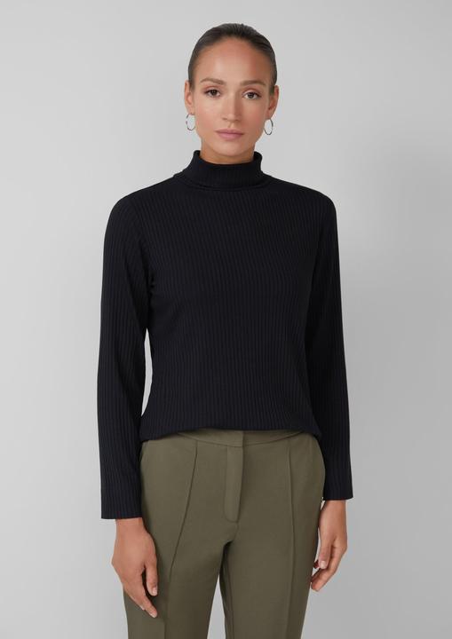 Produktbild s.Oliver T-Shirt Gerippter Rollkragenpullover im Slim Fit (44)