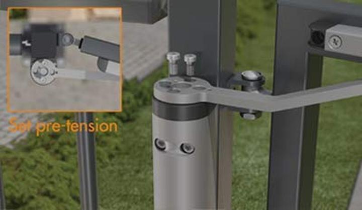 Produktbild Locinox Türschliesser Verticlose-2, für 90Â° und 180Â° öffnung, Aluminium silberfärbig (Eingangstür, Outdoor)